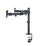 Dual LED Desk Mount PC Monitor Stand 2 Arm Display Bracket LCD Screen Holder - Catching Deals