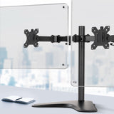 Monitor Stand Arm Dual HD LED TV PC Freestanding Mount Holder 2 Arm Display New - Catching Deals