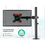 Dual LED Desk Mount PC Monitor Stand 2 Arm Display Bracket LCD Screen Holder - Catching Deals