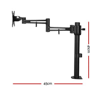 Monitor Stand Arm Single HD LED Display Desk Mount Bracket Screen VESA Holder - Catching Deals