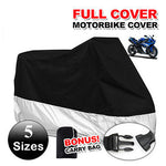 Large Waterproof Outdoor Motorcycle Motorbike Cruiser Scooter Motor Bike Cover