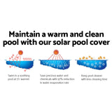 Aquabuddy Solar Swimming Pool Cover 10M X 4M 500 Micron Blue