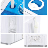 4.6KG Mini Outdoor Portable Washing Machine Top Loader Spin Camp Caravan Laundry Blue