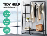 Portable Clothes Rack Garment Hanging Stand Closet Storage Organiser Shelf Home