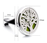 Car Air Freshener Vent Clip Metal Stainless Steel Fragrance Perfume Oil Diffuser