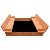 Keezi Kids Sandpit Wooden Sandbox Sand Pit Toys Beach Children Outdoor Square