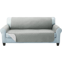 Artiss Sofa Cover Quilted Couch Covers Lounge Protector Slipcovers 3 Seater Grey