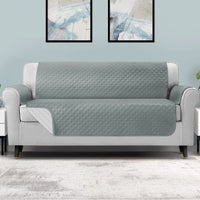 Artiss Sofa Cover Quilted Couch Covers 100% Water Resistant 4 Seater Grey