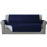 Artiss Sofa Cover Quilted Couch Covers 100% Water Resistant 4 Seater Navy