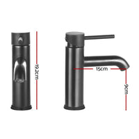 WELS Basin Mixer Tap Bathroom Counter Faucet Kitchen Tall Standard Black 5-Star - Catching Deals