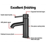 WELS Basin Mixer Tap Bathroom Counter Faucet Kitchen Tall Standard Black 5-Star - Catching Deals