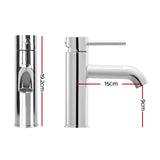 WELS Basin Mixer Tap Bathroom Counter Faucet Kitchen Standard Tall Brass Silver - Catching Deals