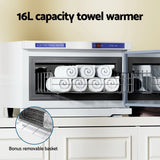 Devanti 16L Towel Warmer UV Sterilizer Heater Cabinet Beauty SPA Salon White