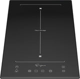 Empava Electric Induction Cooktop Stove Hob with 2 Burners and Sensor Touch in Black Vitro Ceramic Glass - 240V