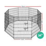 i.Pet 36" 8 Panel Pet Dog Playpen Puppy Exercise Cage Enclosure Play Pen Fence