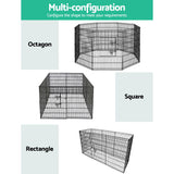 i.Pet 36" 8 Panel Pet Dog Playpen Puppy Exercise Cage Enclosure Play Pen Fence